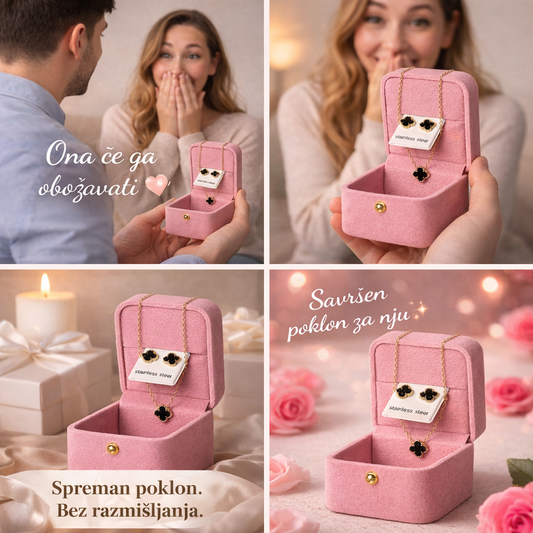 Poklon set mindjuse i lancic u kutijici – idealan poklon za 14. februar i 8. mart