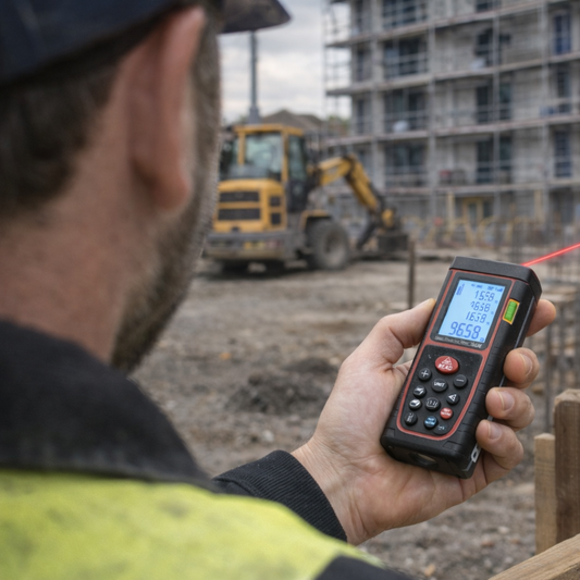 LCD ekran laserskog metra sa preciznim prikazom