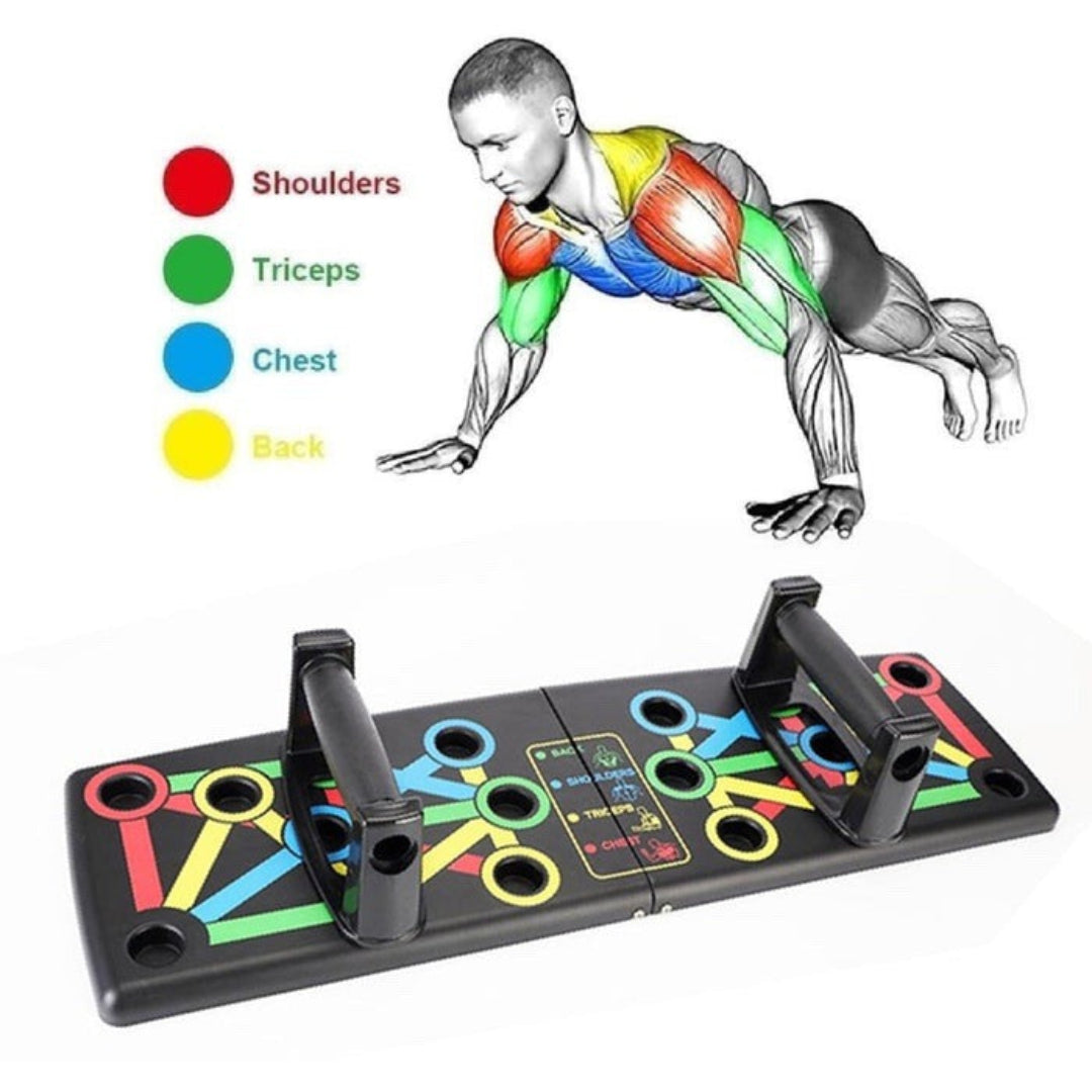 Ergonomska tabla za sklekove sa obeleženim pozicijama
