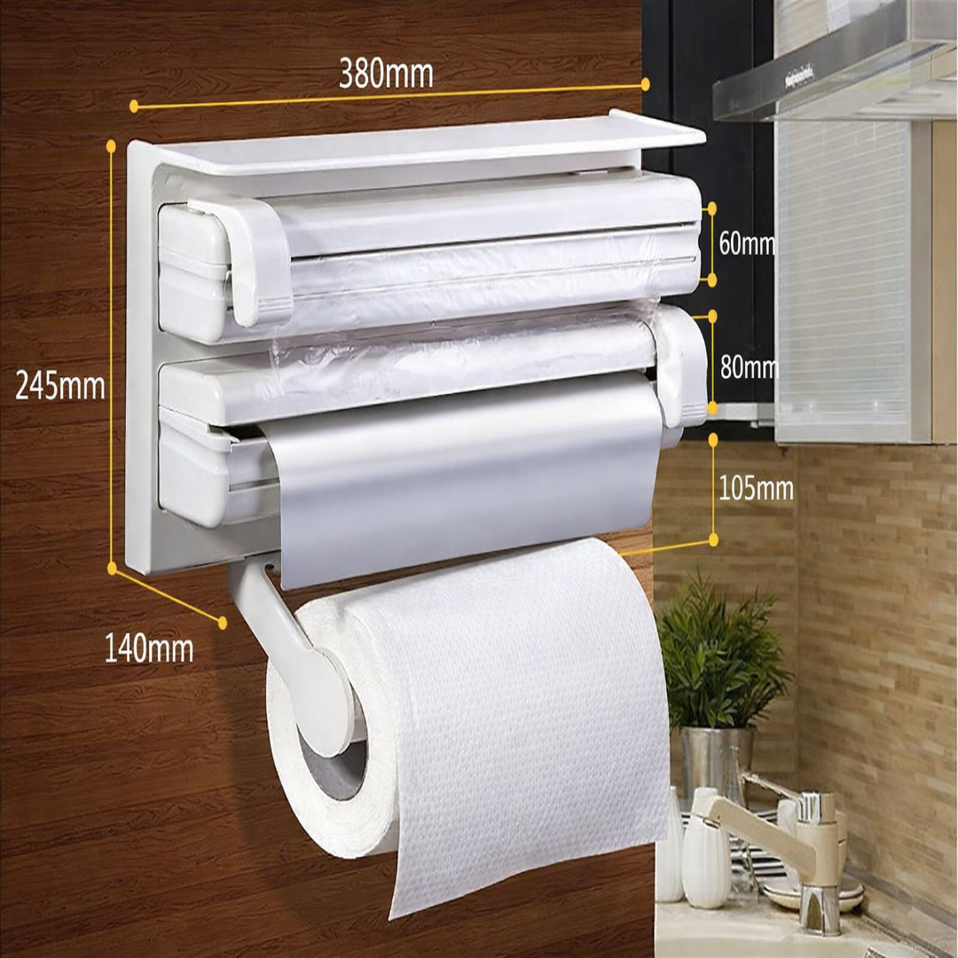 3u1 držač za papir, aluminijumsku i PVC foliju u kuhinji