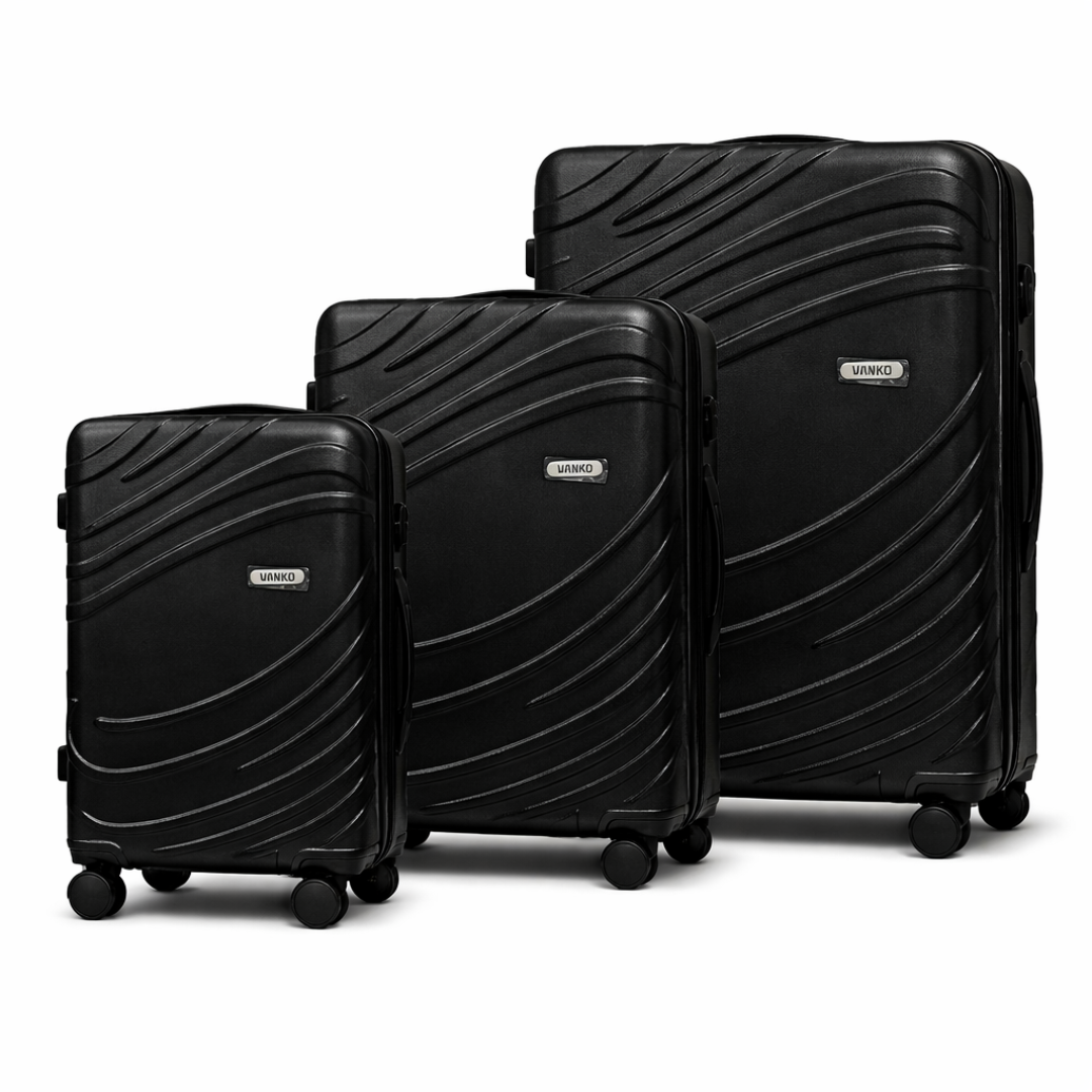 Vanko 619# ABS kofer set u crnoj boji sa tri kofera