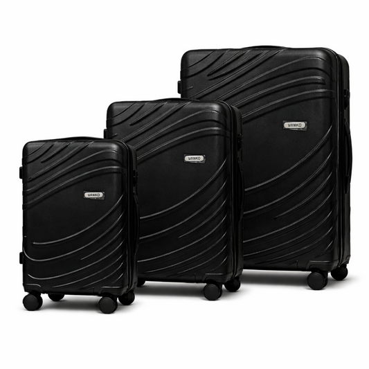 Vanko 619# ABS kofer set u crnoj boji sa tri kofera
