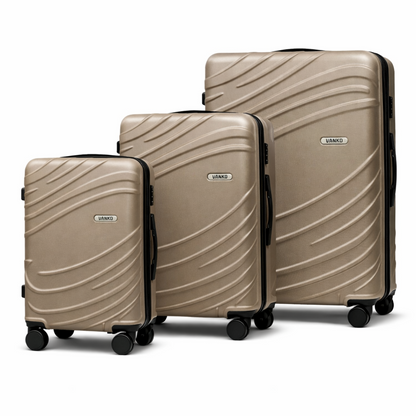 Vanko 619# ABS kofer set u sampanj boji sa tri kofera