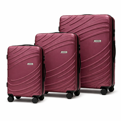 Vanko 619# ABS kofer set u tamno bordo boji sa tri kofera