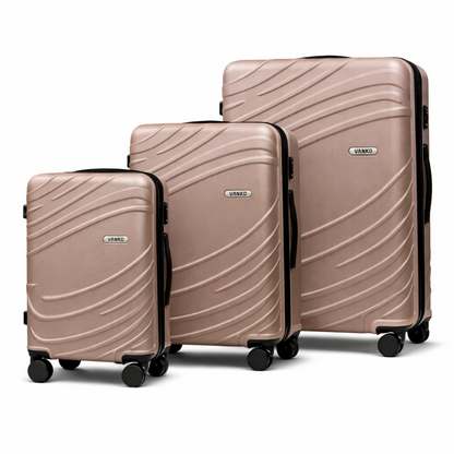 Vanko 619# ABS kofer set u rose gold boji sa tri kofera