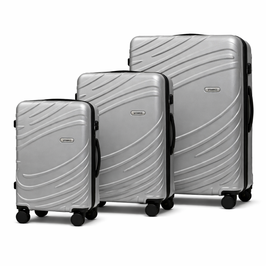 Vanko 619# ABS kofer set u srebrnoj boji sa tri kofera