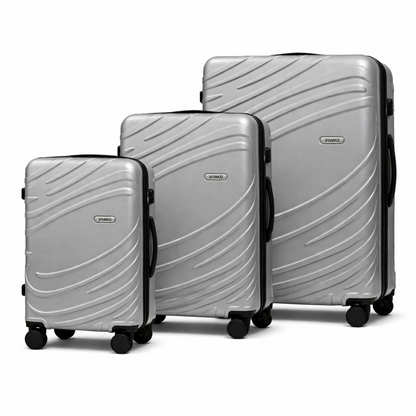 Vanko 619# ABS kofer set u srebrnoj boji sa tri kofera