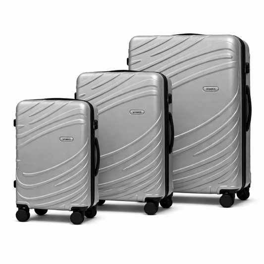 Vanko 619# ABS kofer set u srebrnoj boji sa tri kofera