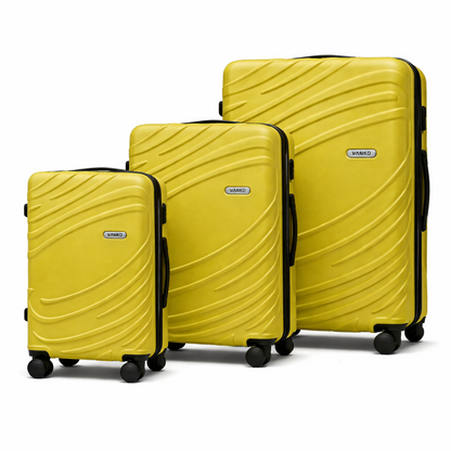 Vanko 619# ABS kofer set u zutoj boji sa tri kofera