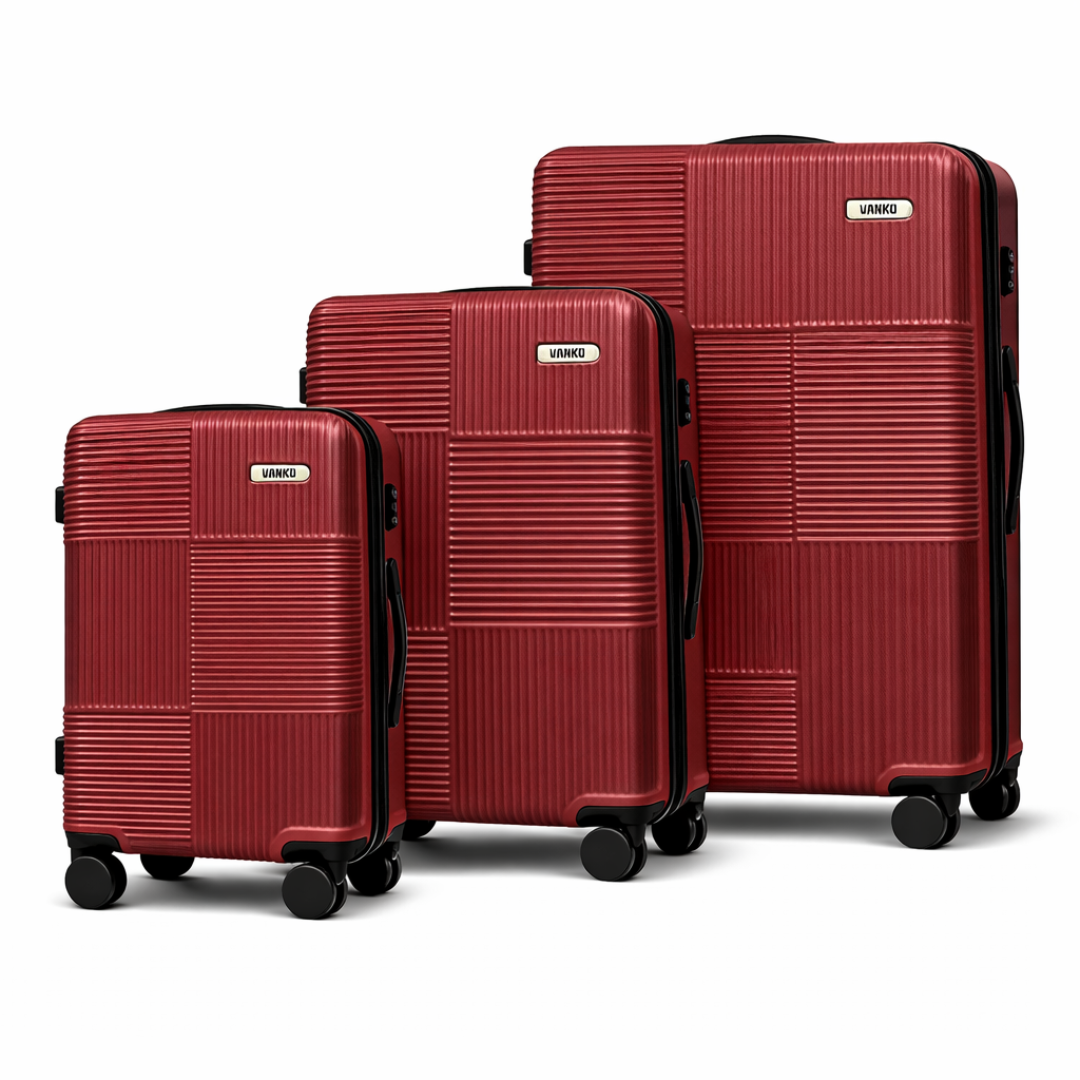 Vanko 620# ABS kofer set u bordo boji sa tri kofera