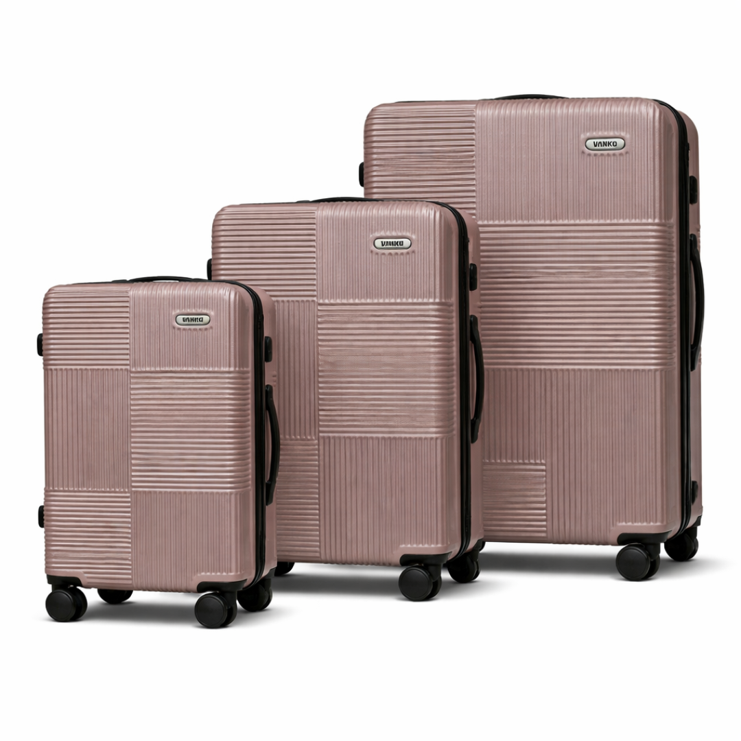 Vanko 620# ABS kofer set u rose gold boji sa tri kofera
