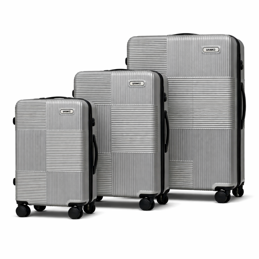 Vanko 620# ABS kofer set u srebrnoj boji sa tri kofera
