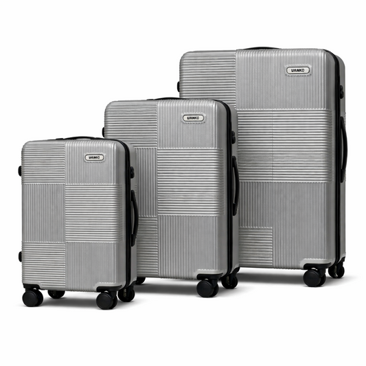Vanko 620# ABS kofer set u srebrnoj boji sa tri kofera