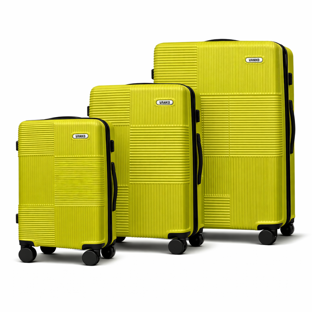 Vanko 620# ABS kofer set u zutoj boji sa tri kofera