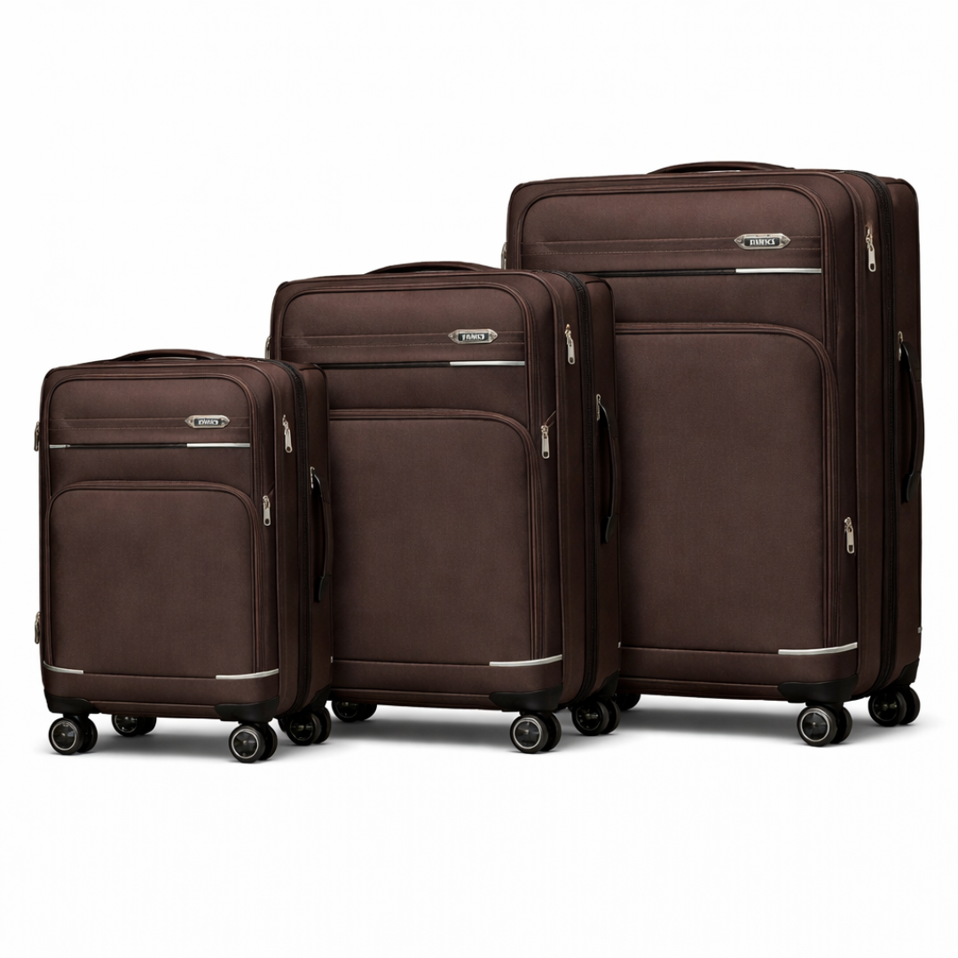 Vanko 8031-3# platneni kofer set u braon boji sa tri kofera