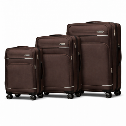 Vanko 8031-3# platneni kofer set u braon boji sa tri kofera