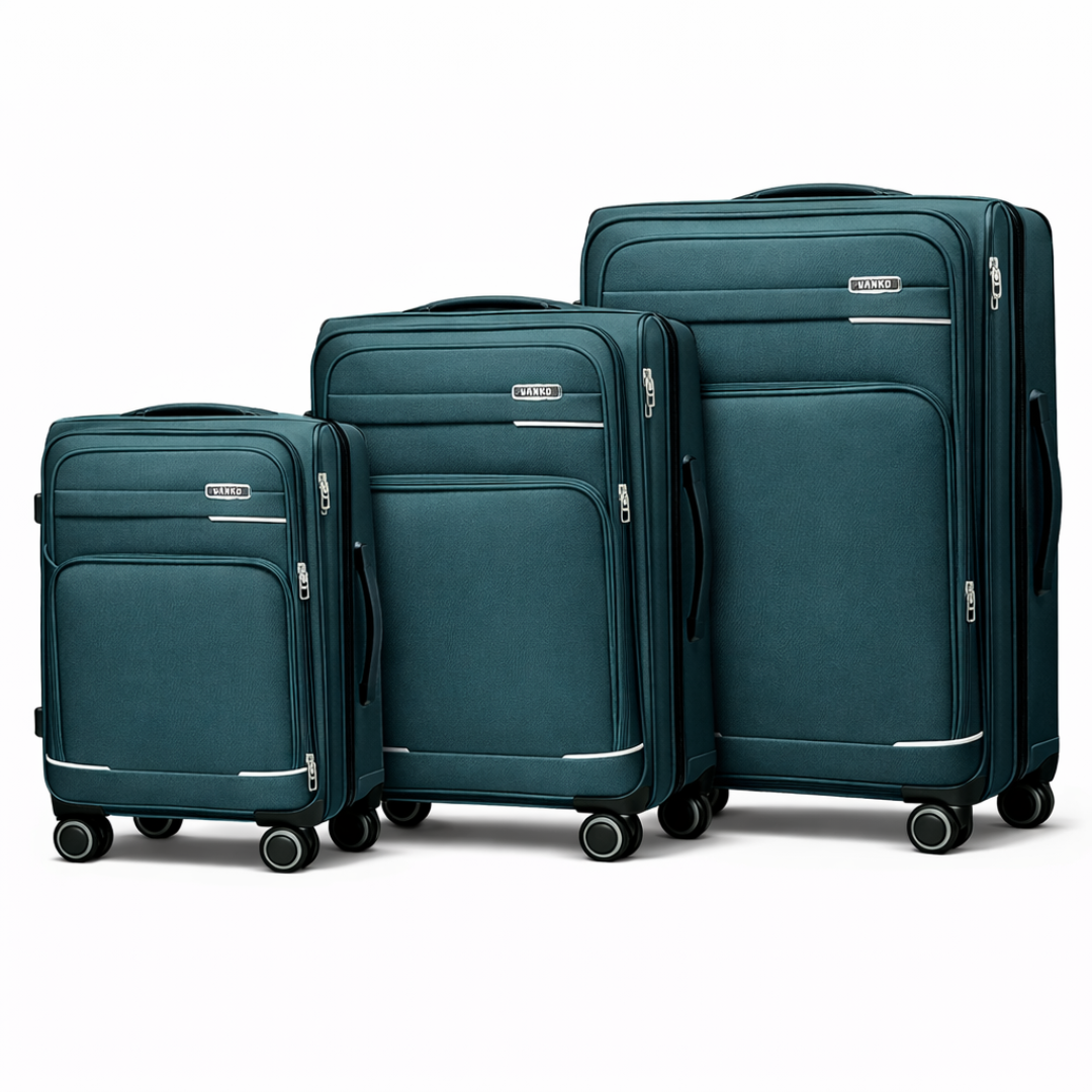 Vanko 8031-3# platneni kofer set u tamno zelenoj boji sa tri kofera