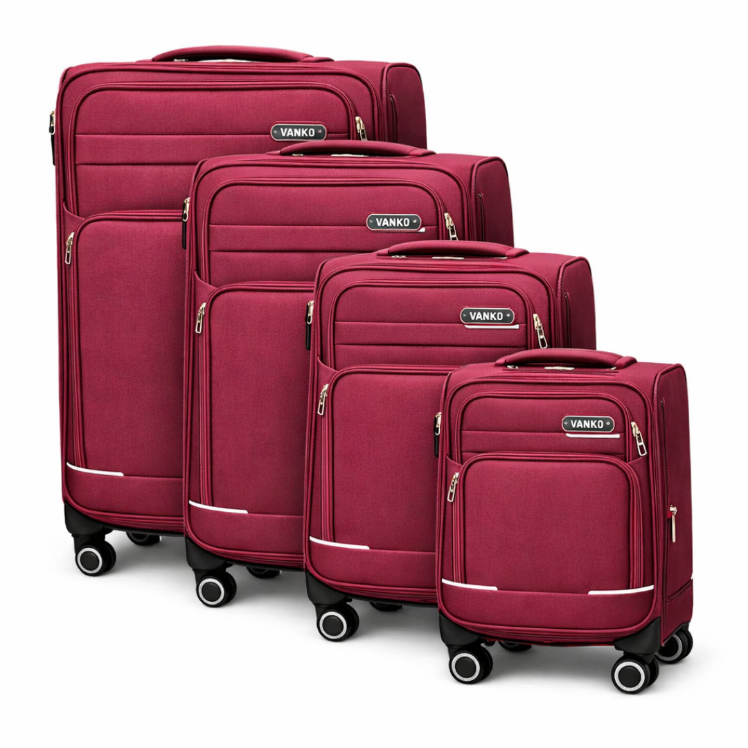 Vanko 8031-4# platneni kofer set u bordo boji sa cetiri kofera