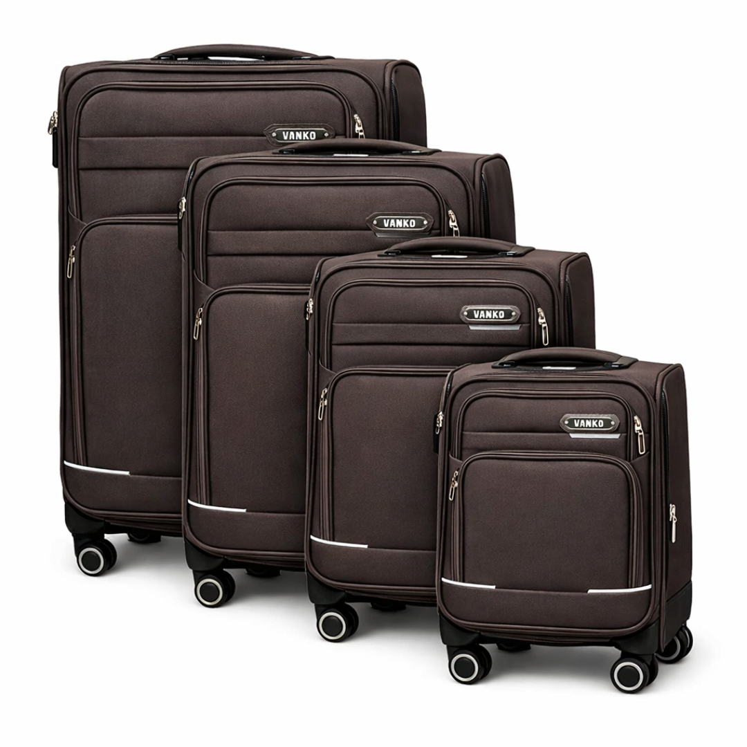 Vanko 8031-4# platneni kofer set u braon boji sa cetiri kofera