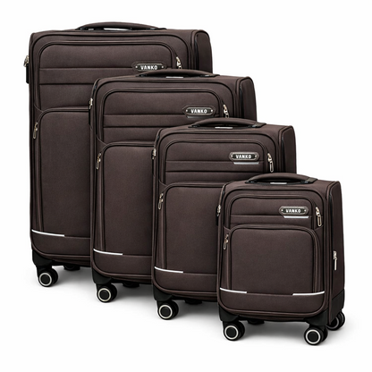 Vanko 8031-4# platneni kofer set u braon boji sa cetiri kofera