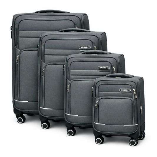 Vanko 8031-4# platneni kofer set u sivoj boji sa cetiri kofera