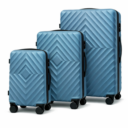 ABS kofer set u kraljevsko plavoj boji sa tri kofera za putovanja