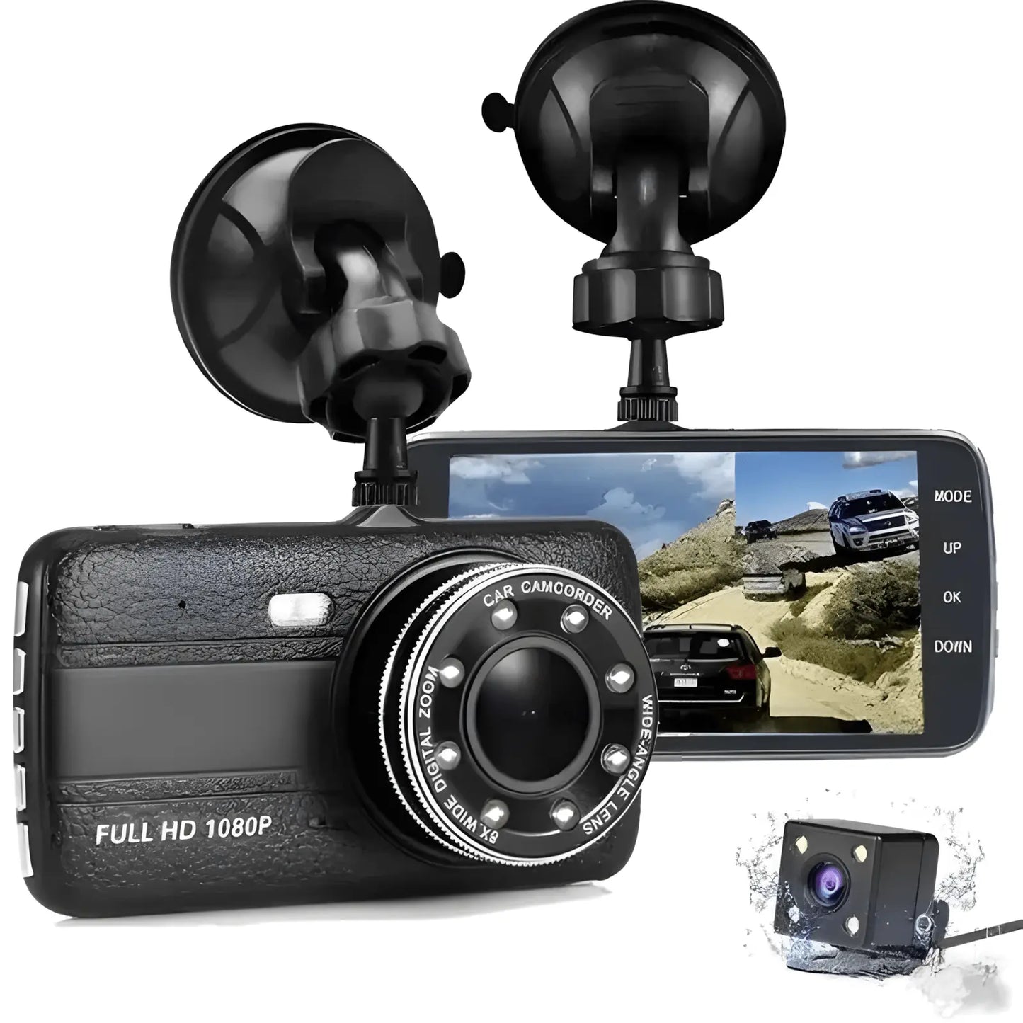 Auto kamera 1080p sa širokim uglom snimanja 170°