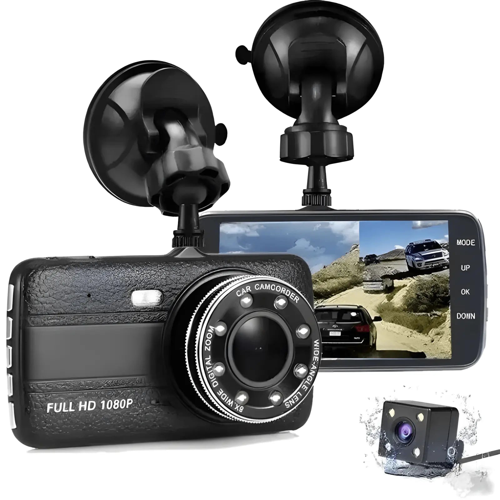 Auto kamera 1080p sa širokim uglom snimanja 170°
