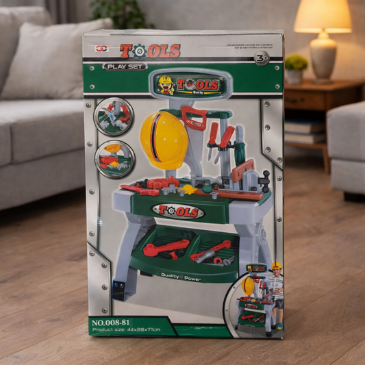 Deciji alatni sto sa zastitnom kacigom