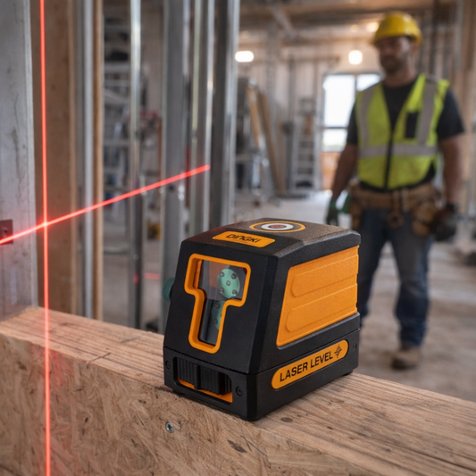 DINGQI laserski niveler koji projektuje linije na zidu