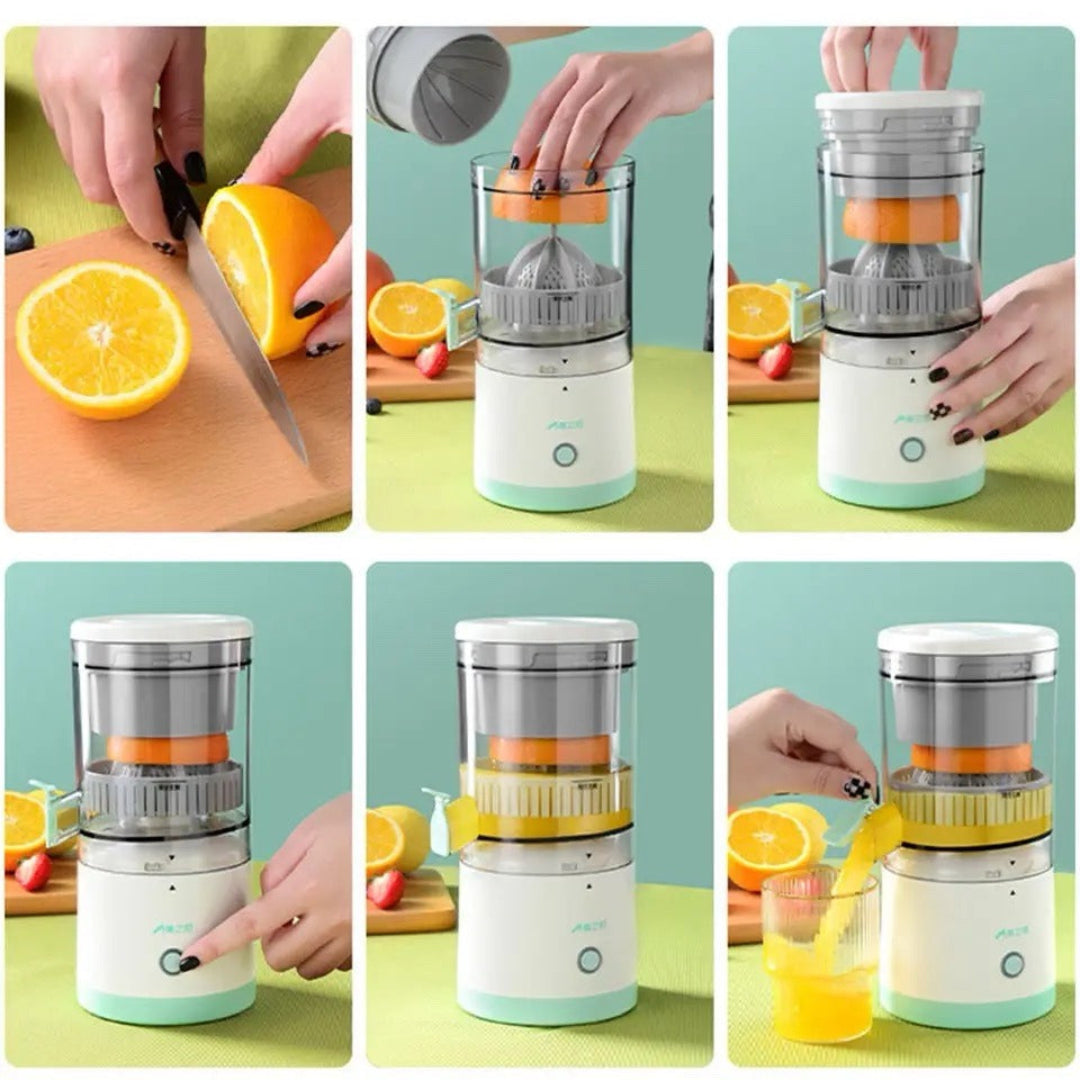Citrus džuser u upotrebi sa narandžama