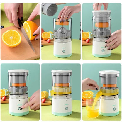 Citrus džuser u upotrebi sa narandžama