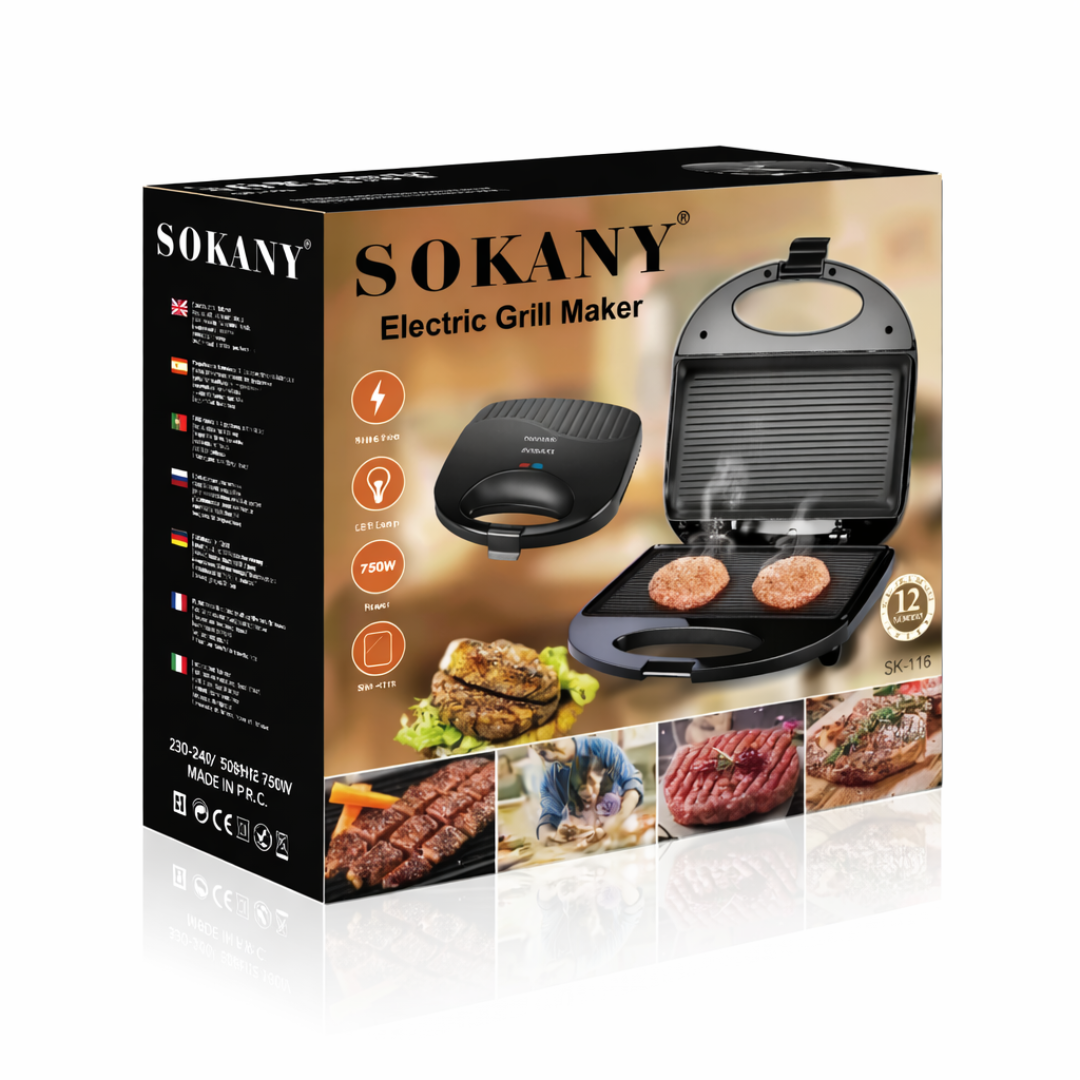 Električni grill ploča za brzo pečenje bez dima