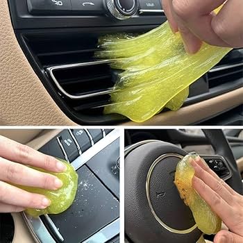 Gel za ciscenje auta uklanja prasinu iz ventilacionog otvora