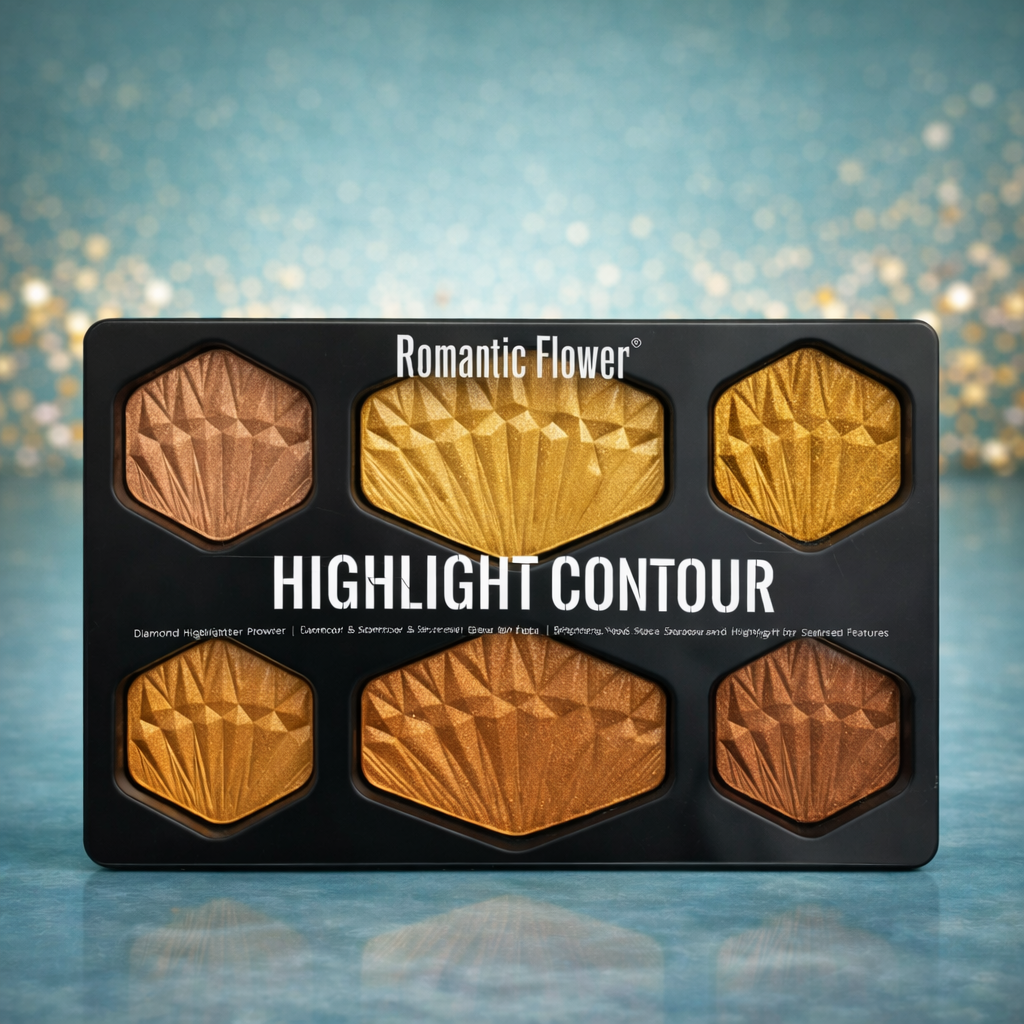Golden Radiance paleta hajlajtera sa šest nijansi za glow efekat