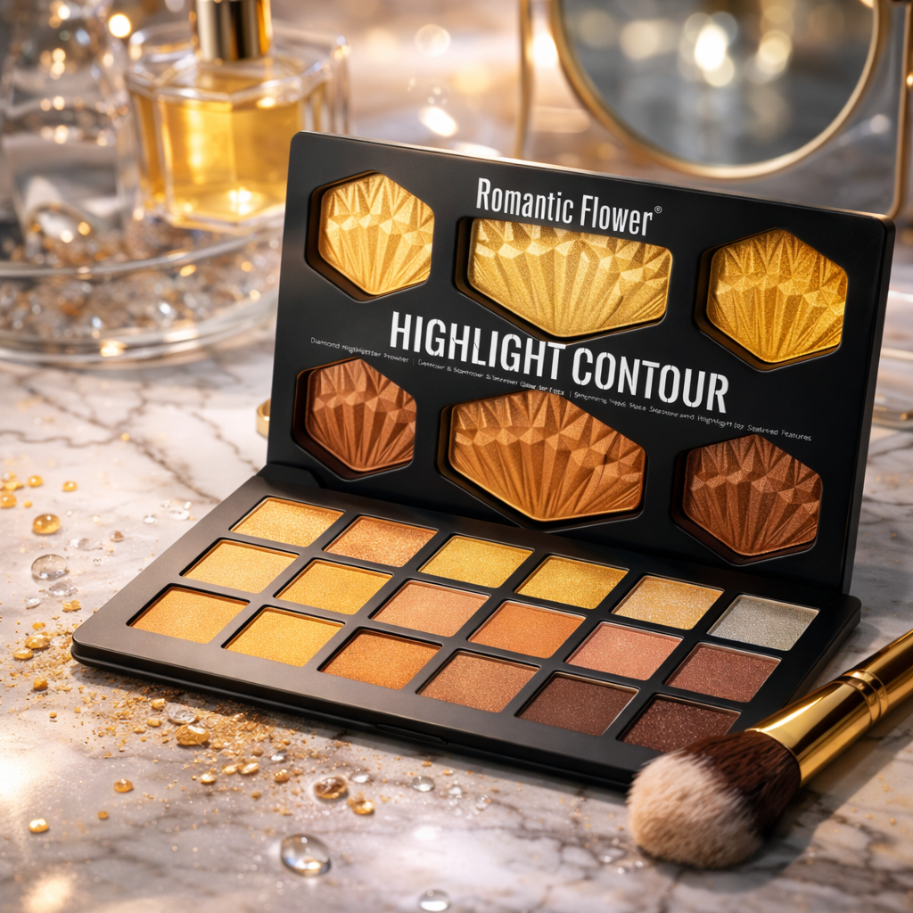 Golden Radiance paleta hajlajtera sa šest nijansi za glow efekat