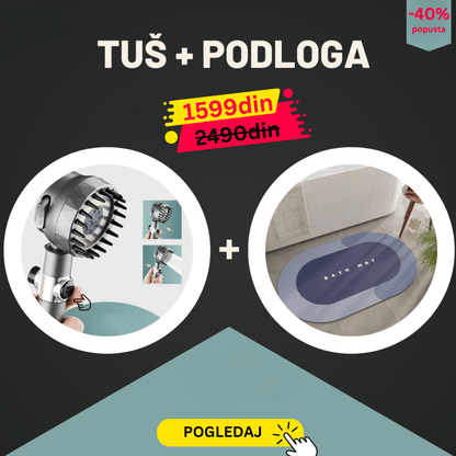 Hidro tuš podloga protiv klizanja u kabini