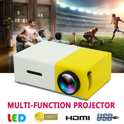 Mini prenosni LED projektor YG300 – Full HD 1080p podrška, HDMI, USB