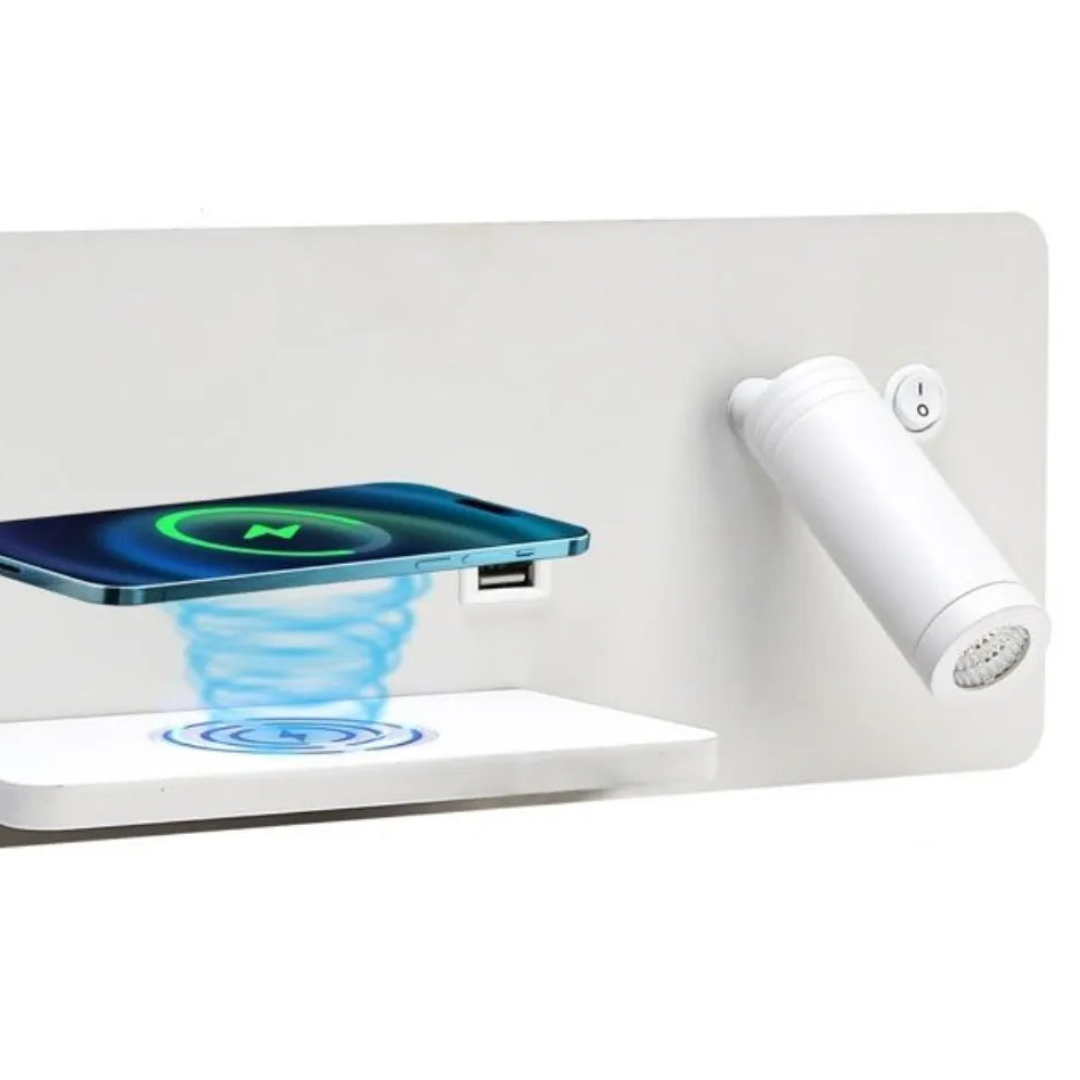 Zidna LED lampa Immax sa Qi bezicnim punjenjem i USB izlazom