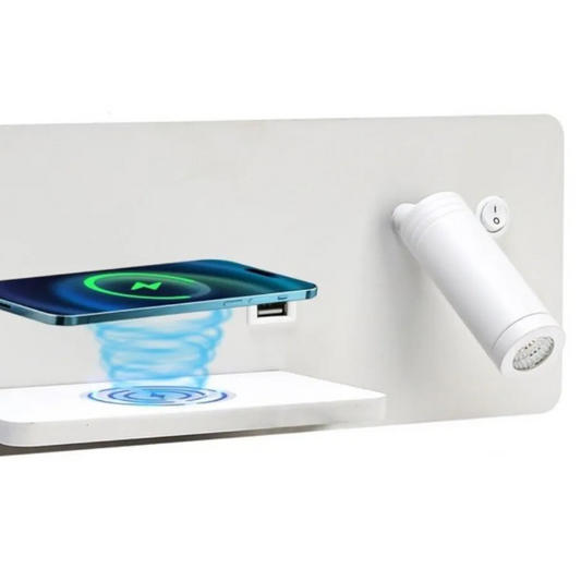 Zidna LED lampa Immax sa Qi bezicnim punjenjem i USB izlazom