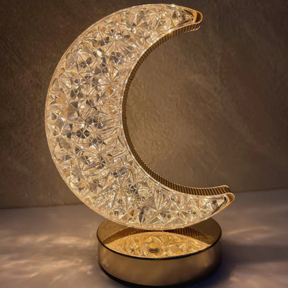 Kristalna lampa u obliku polumeseca LED
