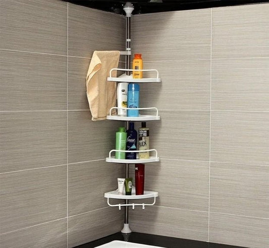 Ugaona polica za tuš kabinu sa višestrukim nivoima