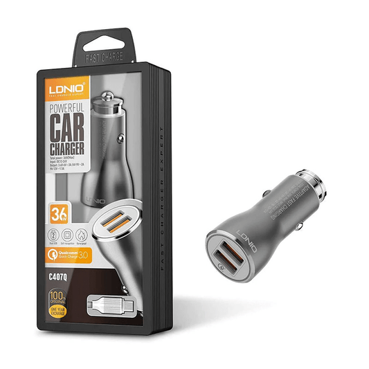 LDNIO auto punjac sa dual USB portovima za brzo punjenje