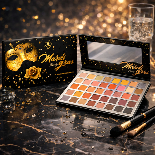 Mardi Glamur paleta senki sa mat, shimmer i glitter nijansama