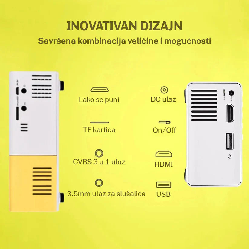 Mini projektor koji pretvara zid u kucni bioskop