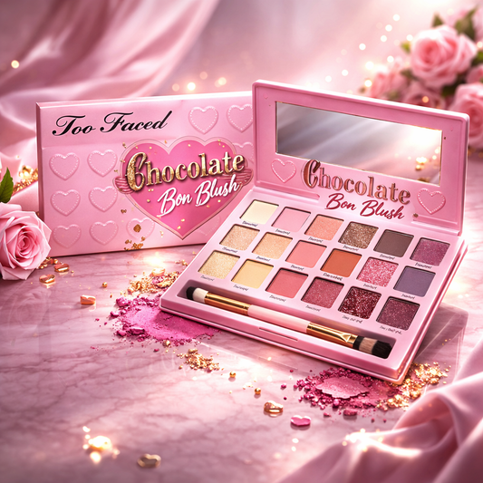 Pink Chocolate Glam paleta senki sa nude i roze nijansama