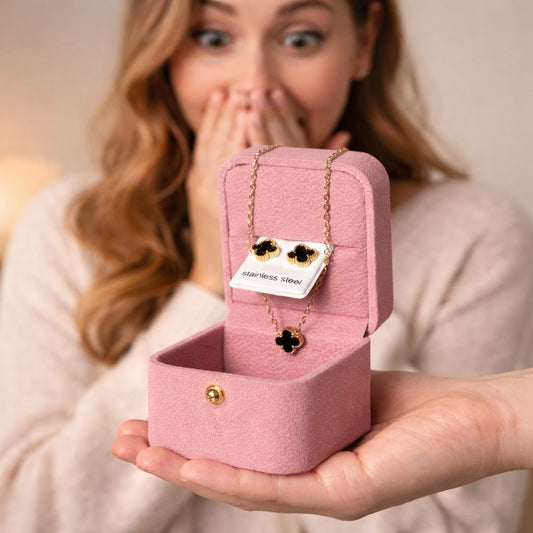 Poklon set mindjuse i lancic u roze kutijici