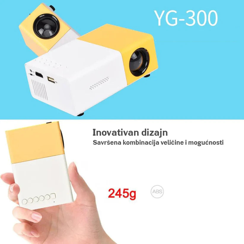 Kompaktan mini projektor za filmove i serije