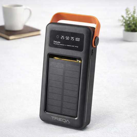 Solarni power bank Q6000 sa LED ekranom i solarnom plocom