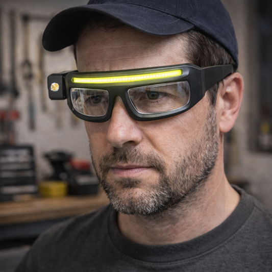 Radne naocare sa LED osvetljenjem za mrak